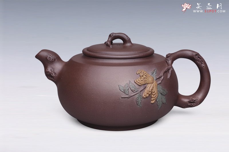 紫砂壶图片：佛手壶 - 宜兴紫砂壶网