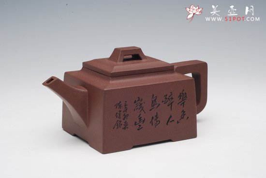 紫砂壶图片：四方桥顶 - 宜兴紫砂壶网