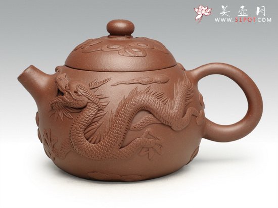 紫砂壶图片：双龙西施 拷贝 - 宜兴紫砂壶网