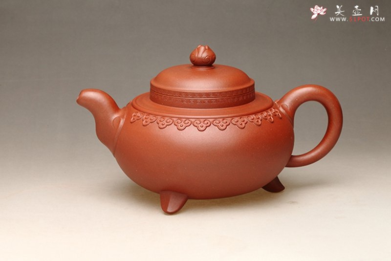 紫砂壶图片：云肩三足 - 宜兴紫砂壶网