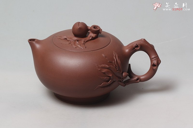 紫砂壶图片：圣桃壶 - 宜兴紫砂壶网