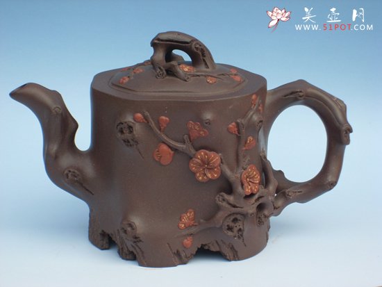 紫砂壶图片：梅桩 作者：范其华 - 宜兴紫砂壶网