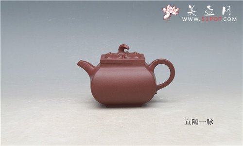 紫砂壶图片：四方茄段 - 宜兴紫砂壶网