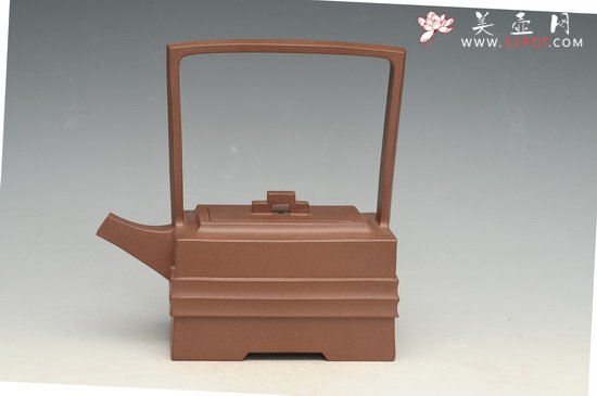 紫砂壶图片：玉带提梁 - 宜兴紫砂壶网