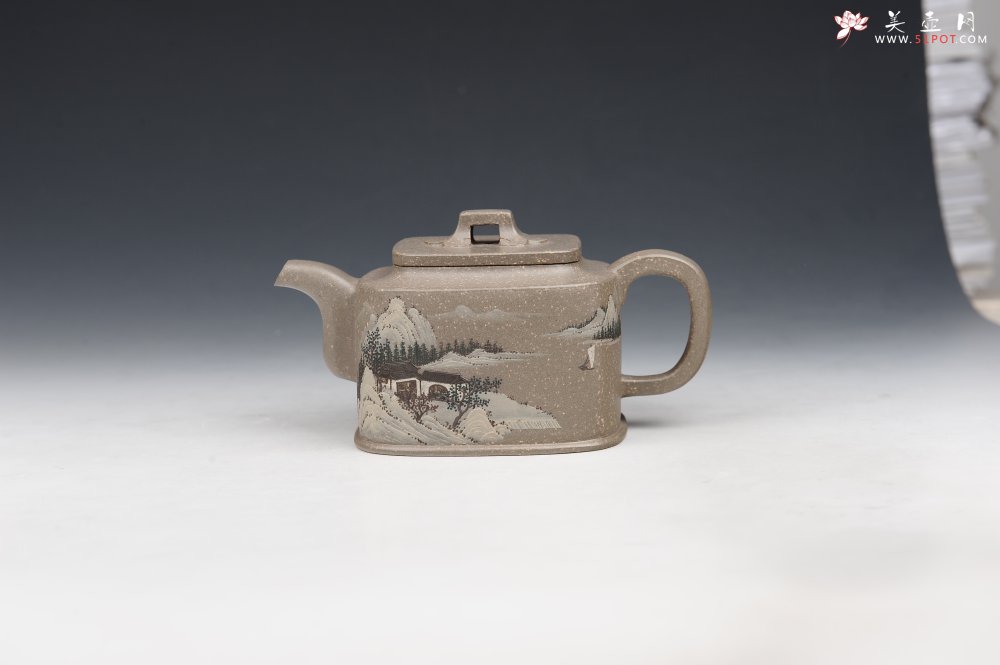 紫砂壶图片：玉璧四方 - 宜兴紫砂壶网