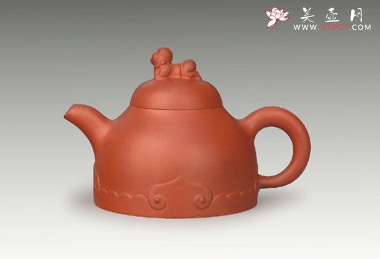 紫砂壶图片：童子如意 - 宜兴紫砂壶网