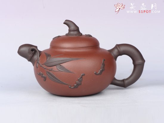 紫砂壶图片：竹福 - 宜兴紫砂壶网