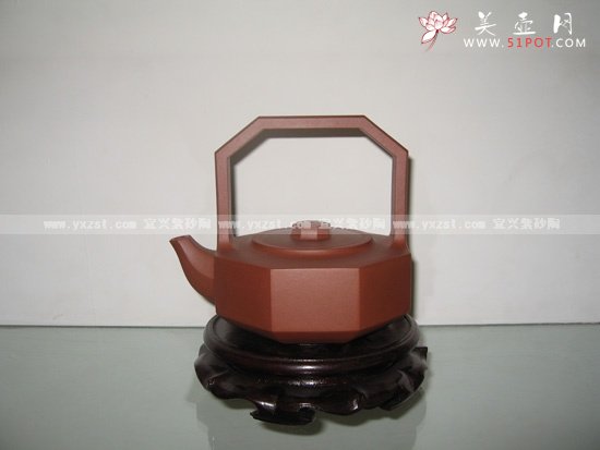 紫砂壶图片：钻石提梁 - 宜兴紫砂壶网