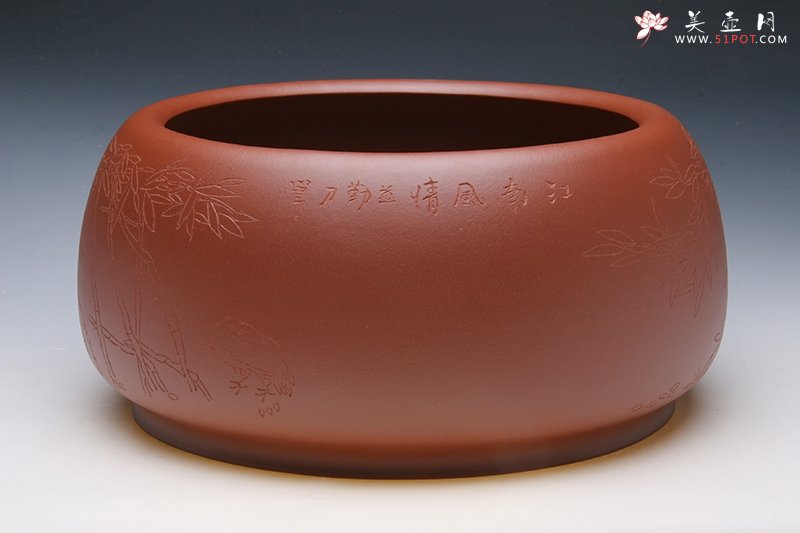 紫砂壶图片：“江南风情”水盂 - 宜兴紫砂壶网