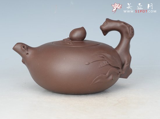 紫砂壶图片：寿桃 - 宜兴紫砂壶网