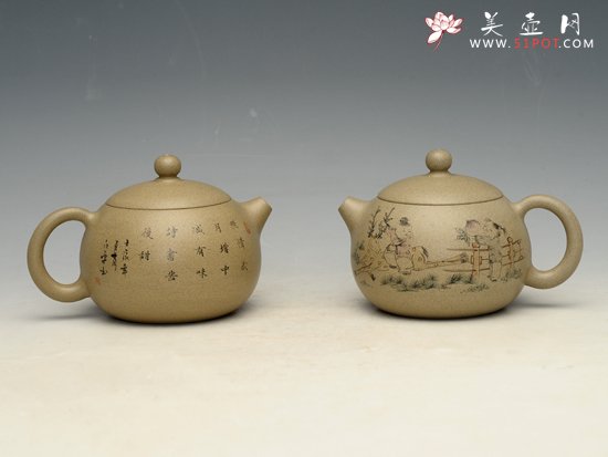 紫砂壶图片：倒把西施 - 宜兴紫砂壶网