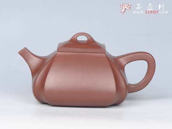 紫砂壶图片：抽角石瓢 - 宜兴紫砂壶网