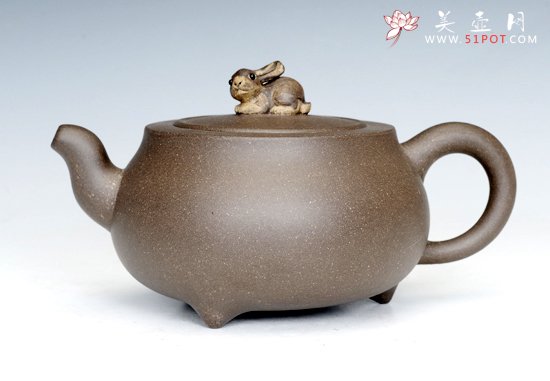 紫砂壶图片：玉兔 - 宜兴紫砂壶网