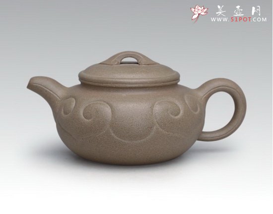 紫砂壶图片：仿古如意 - 宜兴紫砂壶网