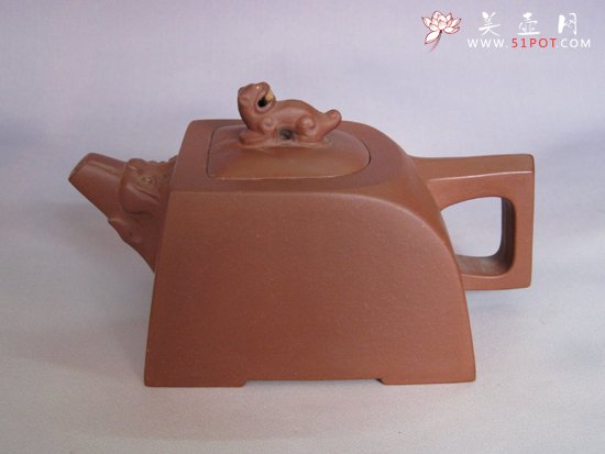紫砂壶图片：伏虎壶 120CC - 宜兴紫砂壶网