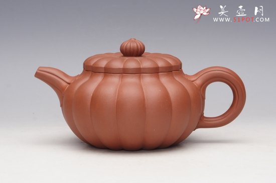 紫砂壶图片：大彬瓜棱 - 宜兴紫砂壶网