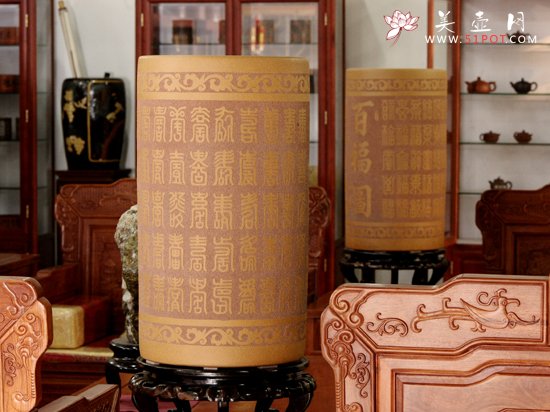 紫砂壶图片：陶刻画缸 - 宜兴紫砂壶网