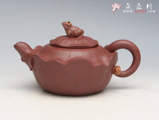 紫砂壶图片：青蛙荷叶 副本 - 宜兴紫砂壶网