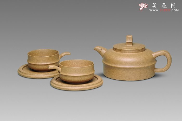 紫砂壶图片：逸竹壶组 - 宜兴紫砂壶网