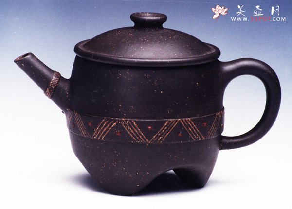 紫砂壶图片：陶鬲壶 - 宜兴紫砂壶网