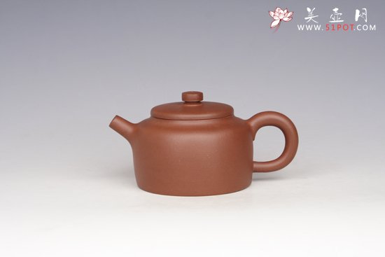 紫砂壶图片：桑扁容量250CC（全手工） - 宜兴紫砂壶网