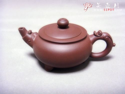 紫砂壶图片：玉龙壶（吴健作品）200CC - 宜兴紫砂壶网