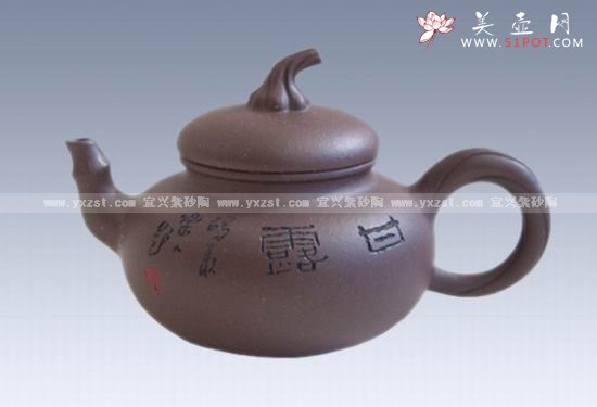 紫砂壶图片：瓜形 - 宜兴紫砂壶网