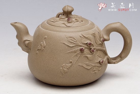 紫砂壶图片：寿桃 - 宜兴紫砂壶网