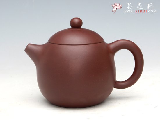 紫砂壶图片：龙蛋（紫泥）220ML - 宜兴紫砂壶网