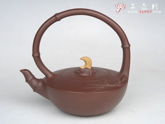 紫砂壶图片：月下潇湘  500... - 宜兴紫砂壶网