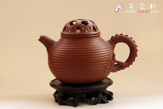 紫砂壶图片：鱼化龙 - 宜兴紫砂壶网