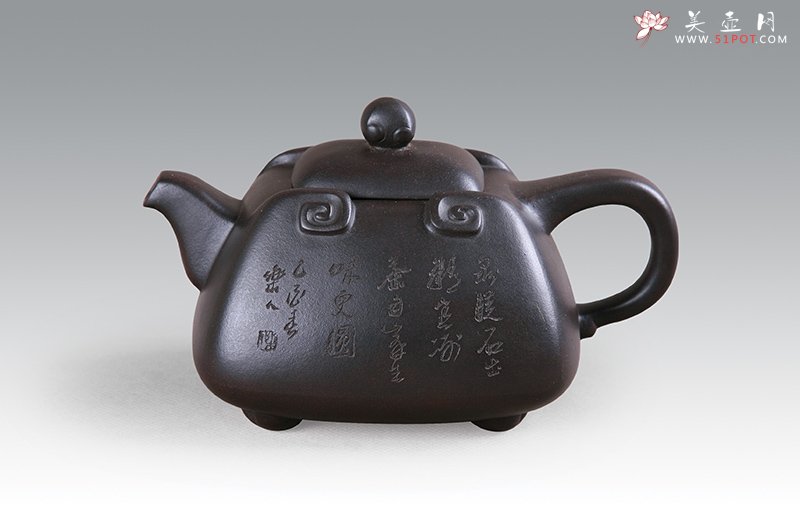 紫砂壶图片：大璧玉如意壶 - 宜兴紫砂壶网