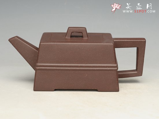 紫砂壶图片：束腰砖方 - 宜兴紫砂壶网
