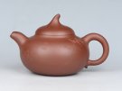 紫砂壶图片：茄段 容量：250cc  泥料：红皮龙 - 宜兴紫砂壶网