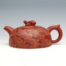 紫砂壶图片：绞泥半月 - 宜兴紫砂壶网