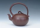 紫砂壶图片：竹节提梁 - 宜兴紫砂壶网