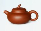 紫砂壶图片：扁茄段壶 - 宜兴紫砂壶网