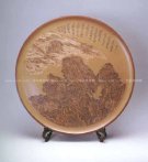 紫砂壶图片：唐人诗意挂盘 - 宜兴紫砂壶网