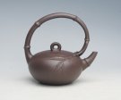 紫砂壶图片：竹节提梁 - 宜兴紫砂壶网
