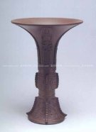 紫砂壶图片：仿鸣远花觚 - 宜兴紫砂壶网