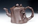 紫砂壶图片：寿桃梅桩 - 宜兴紫砂壶网