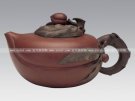 紫砂壶图片：寿桃壶 - 宜兴紫砂壶网