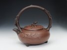 紫砂壶图片：银杏提梁 - 宜兴紫砂壶网