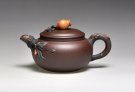 紫砂壶图片：《石榴》泥料：紫泥  容量：200cc - 宜兴紫砂壶网