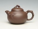 紫砂壶图片：福寿壶、紫泥、全手工 、薄胎 - 宜兴紫砂壶网