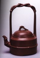 紫砂壶图片：大竹提梁 - 宜兴紫砂壶网