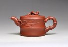紫砂壶图片：《竹趣》泥料：清水泥 容量：200cc - 宜兴紫砂壶网