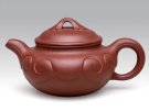 紫砂壶图片：如意仿古  泥料：原矿清水泥  容量：300CC - 宜兴紫砂壶网