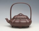 紫砂壶图片：菱花提梁 - 宜兴紫砂壶网