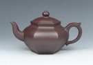 紫砂壶图片：六方笑樱 - 宜兴紫砂壶网